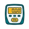 Digital grease meter icon