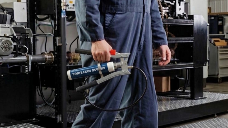 Double Lever Grease Gun-Vacuum Cartridge System (F-Type, 500 g)