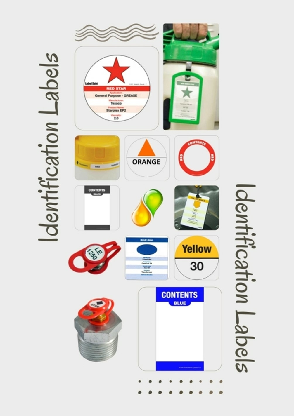 OilSafe identification labels overview OilSafe identification labels overview