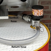 Suction- and return hose - Alex