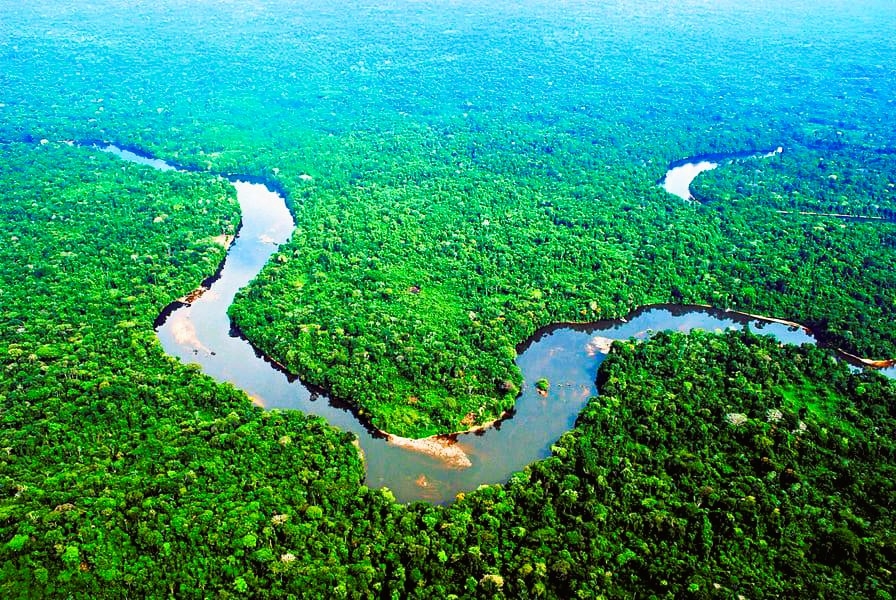 Het binnenland van Suriname, waar de pangi binnen de Marron-cultuur voortleeft