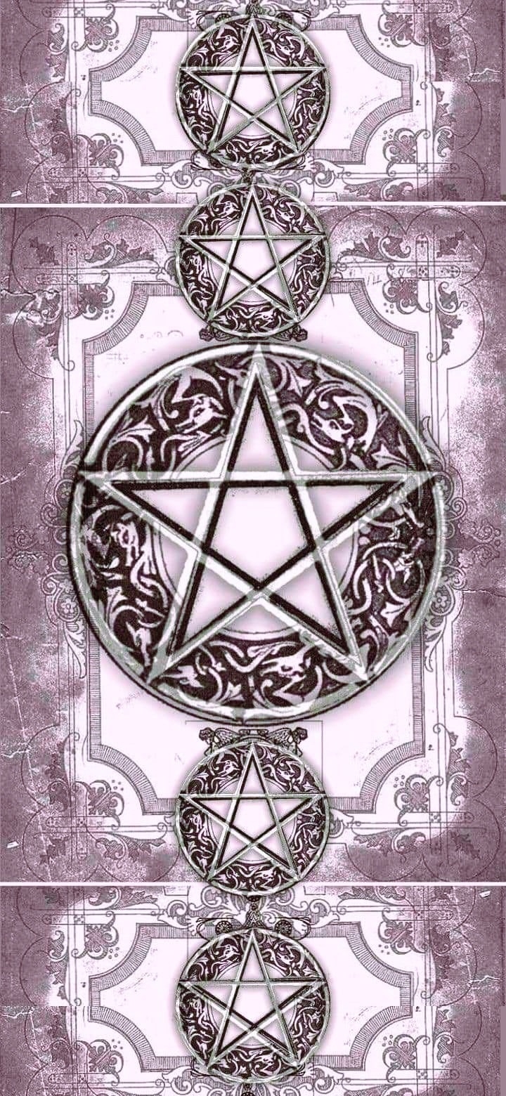 Pentagram symbool vijfpuntige ster op Pentakels tarotkaart Rider Waite