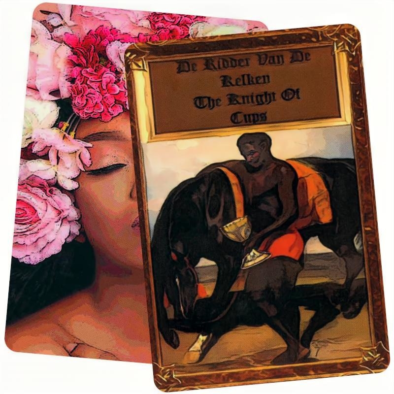 Ridder van Kelken uit de Sranang Tarot, ontworpen door Rachida Kacimi