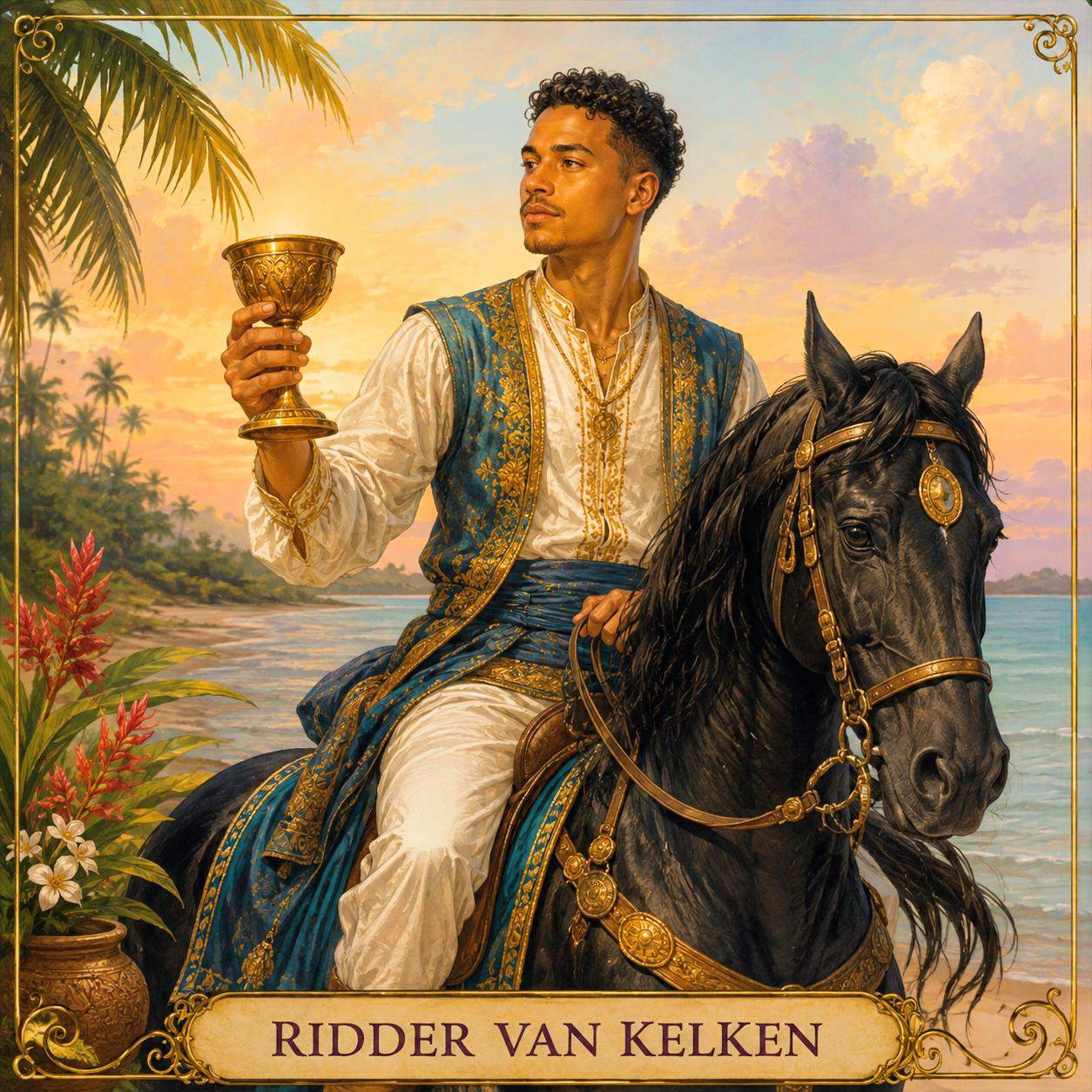 Het nieuwe ontwerp van Ridder van Kelken in de Sranang Tarot