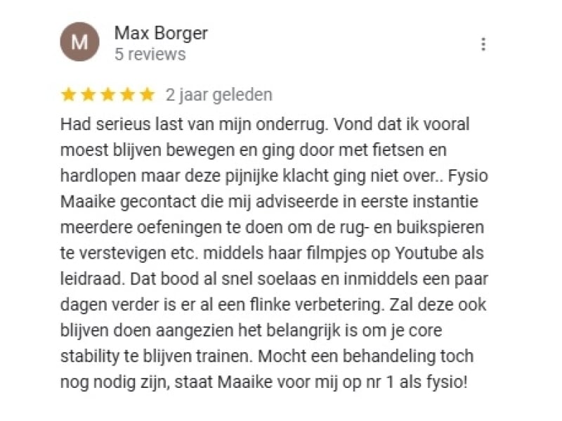 Review vanaf Google