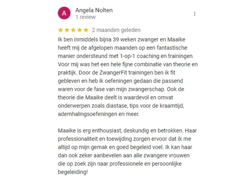 Resultaat Angela