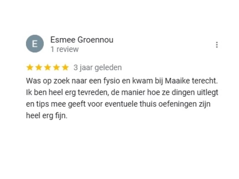 Review vanaf Google