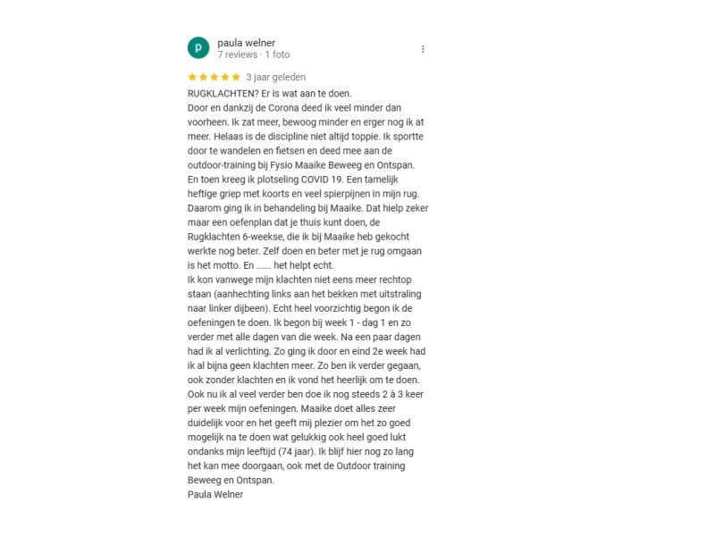 Review vanaf Google