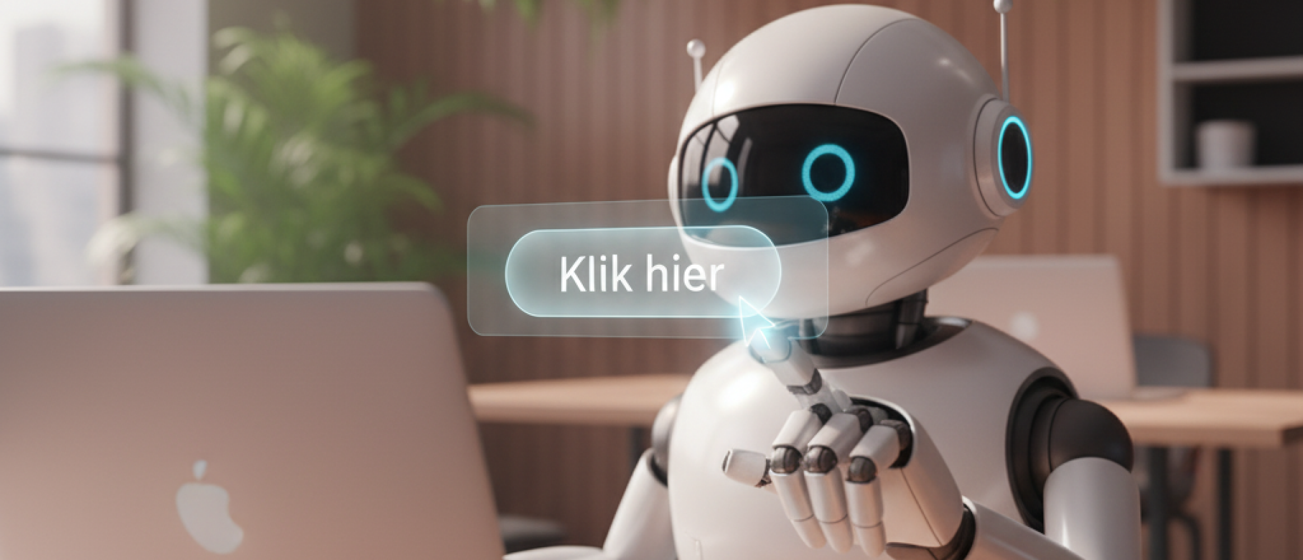 Robot klikt op link Robot klikt op link