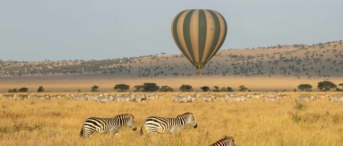 Een ballonsafari in Serengeti, een onvergetelijke ervaring