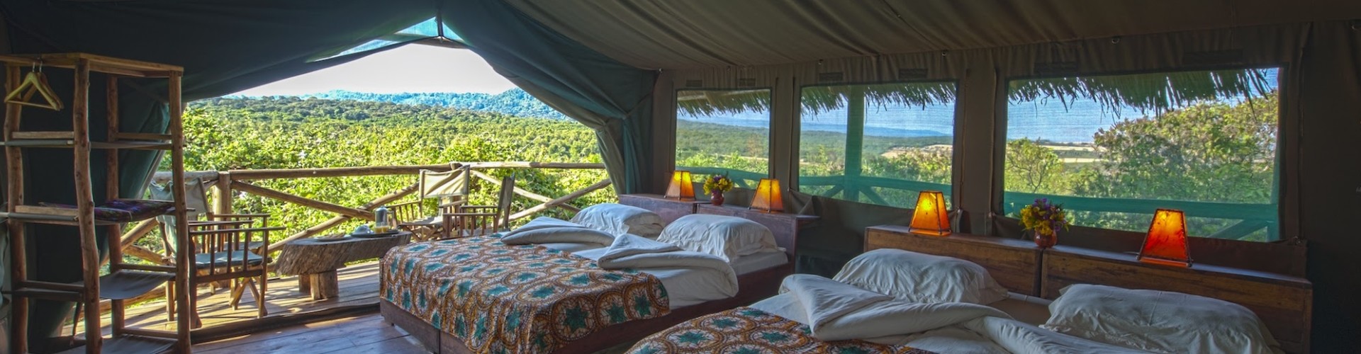 Tanzania Safari Glamping Tented Lodge