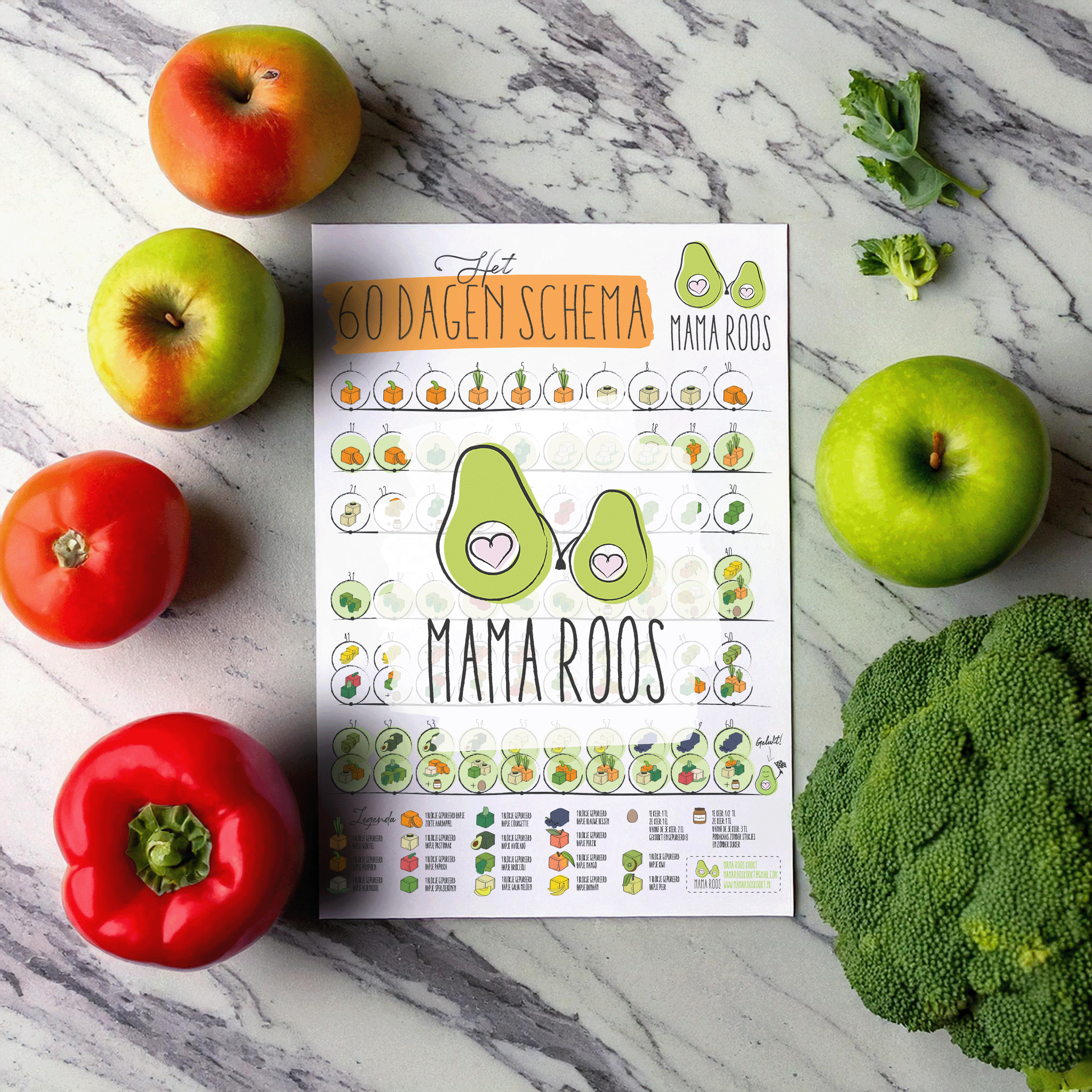 60 dagen schema Mama Roos 60 dagen schema Mama Roos