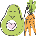 avocado met wortel