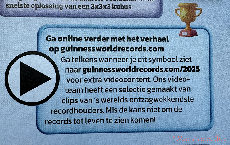 Ga online verder op guinnessworldrecords.com/2025