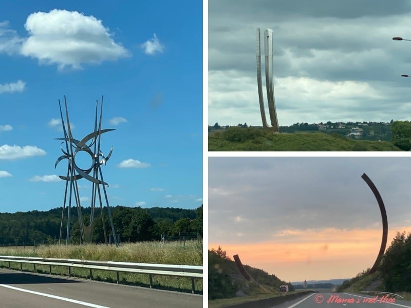 Kunst langs de Franse Peage en Belgische snelweg