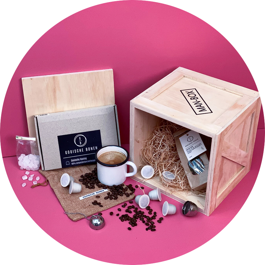 Man-Box Koffie Cadeaubox powered by Gooische Bonen