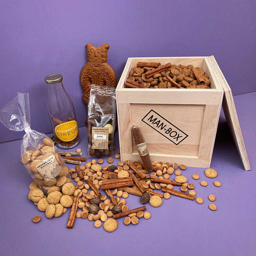 Man-Box Dutch Cookie Cadeaubox powered by Peppernuts Holland