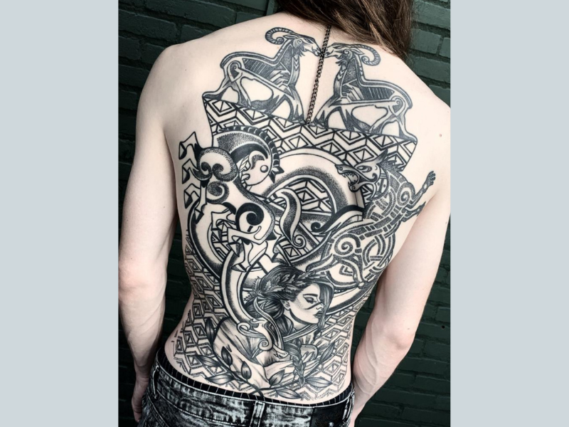 Rug tattoo viking