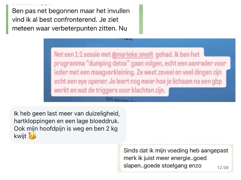 DM en positieve reacties
