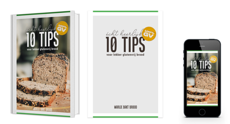 3 buttons e-book glutenvrije tips - Marije Bakt Brood