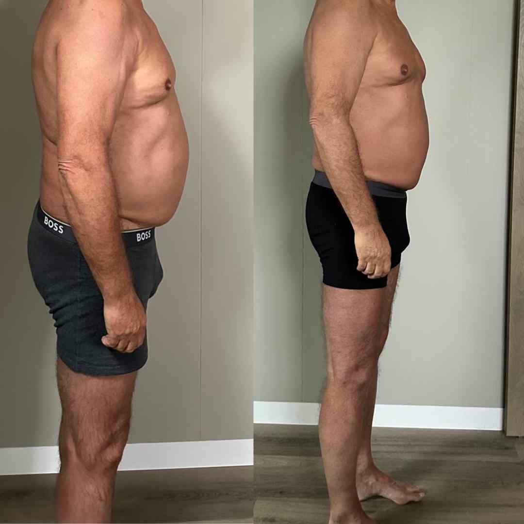 buikvet man afvallen man