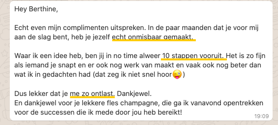 Testimonials van blije klanten