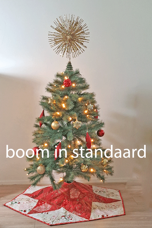 Kerstboomkleed kerstboom in standaard - Marlies de Vries Quiltinspiratie