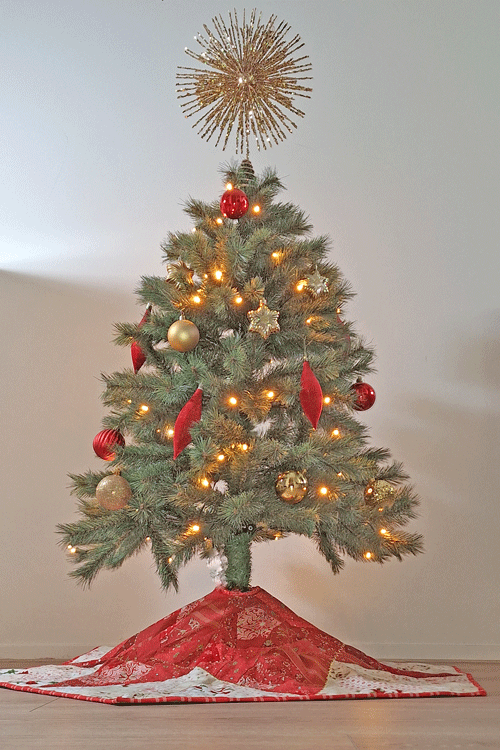 Kerstboomkleed quiltcursus - Marlies de Vries Quiltinspiratie