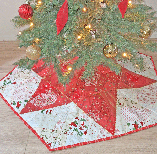 Kerstboomkleed quiltcursus - Marlies de Vries Quiltinspiratie