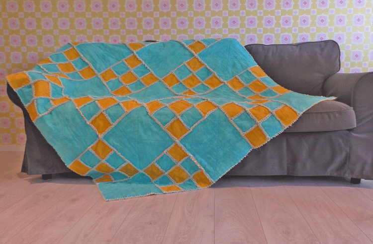 Maak een heerlijke warme rafelquilt - Marlies de Vries Online Quiltacademie
