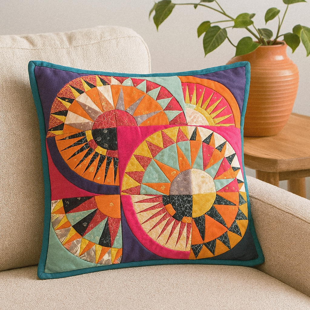 Kussen New York Beauty quilt - Marlies de Vries - Quiltinspiratie