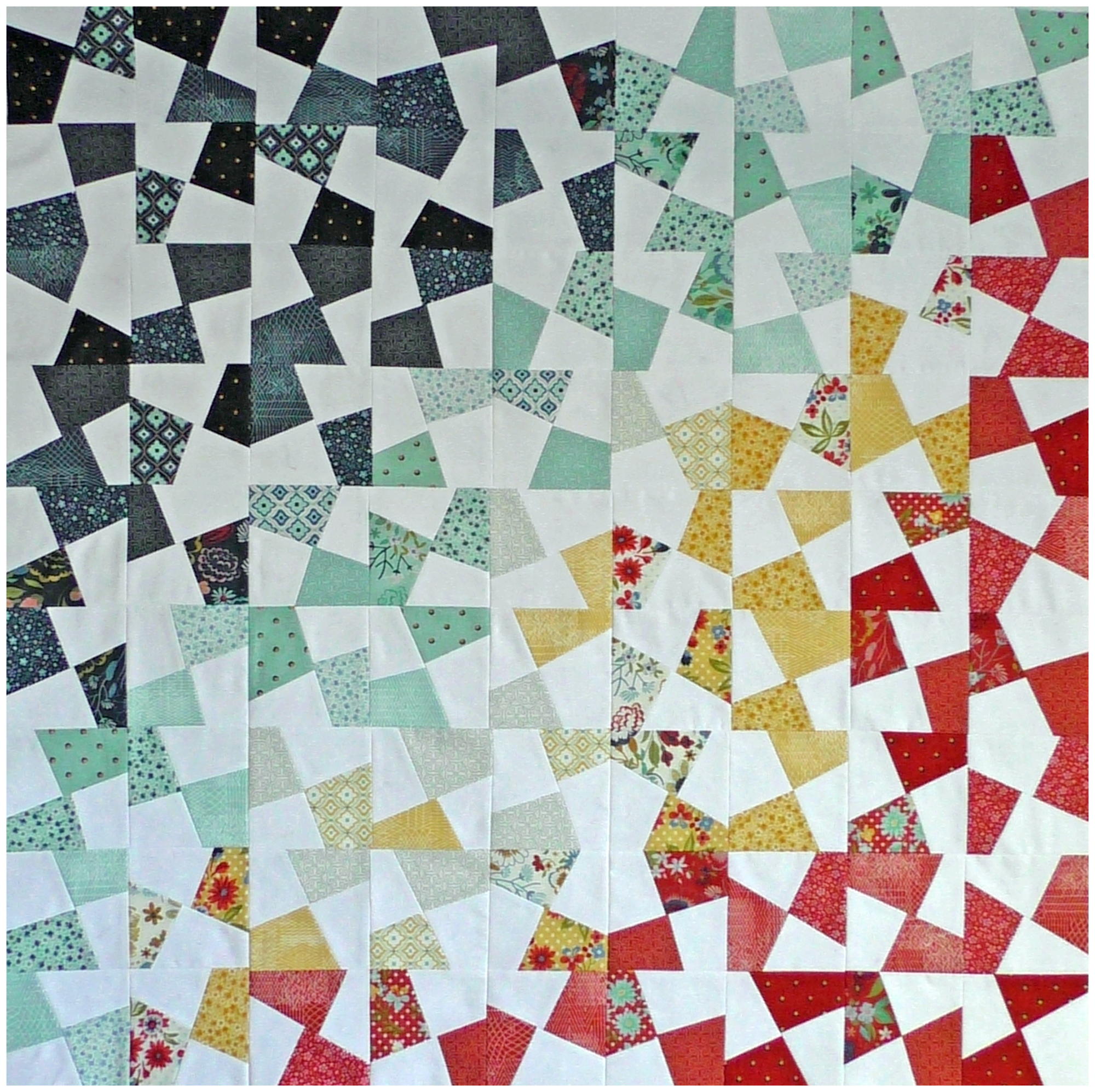 Confettiquilt top - Marlies de Vries - De online Quiltacademie