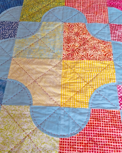Big Stitching voorkant quilt - Marlies de Vries Quiltinspiratie