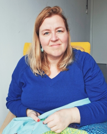 Big Stitching aankijken - Marlies de Vries Quiltinspiratie