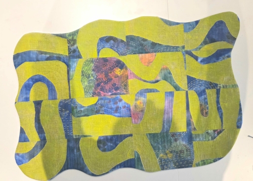 Art quilt Chaos of life - Marlies de Vries