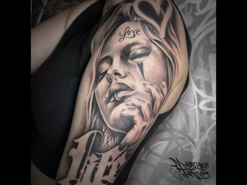 chicano tattoo maria