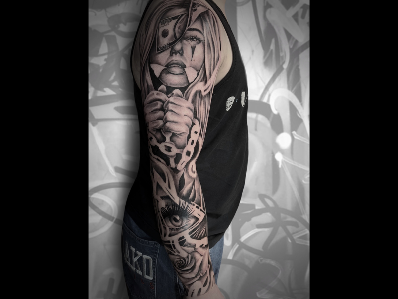 Martyn Tattoos Almere Sleeve tattoo