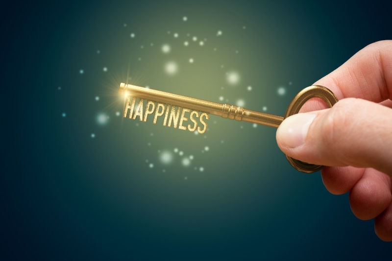 de sleutel naar geluk