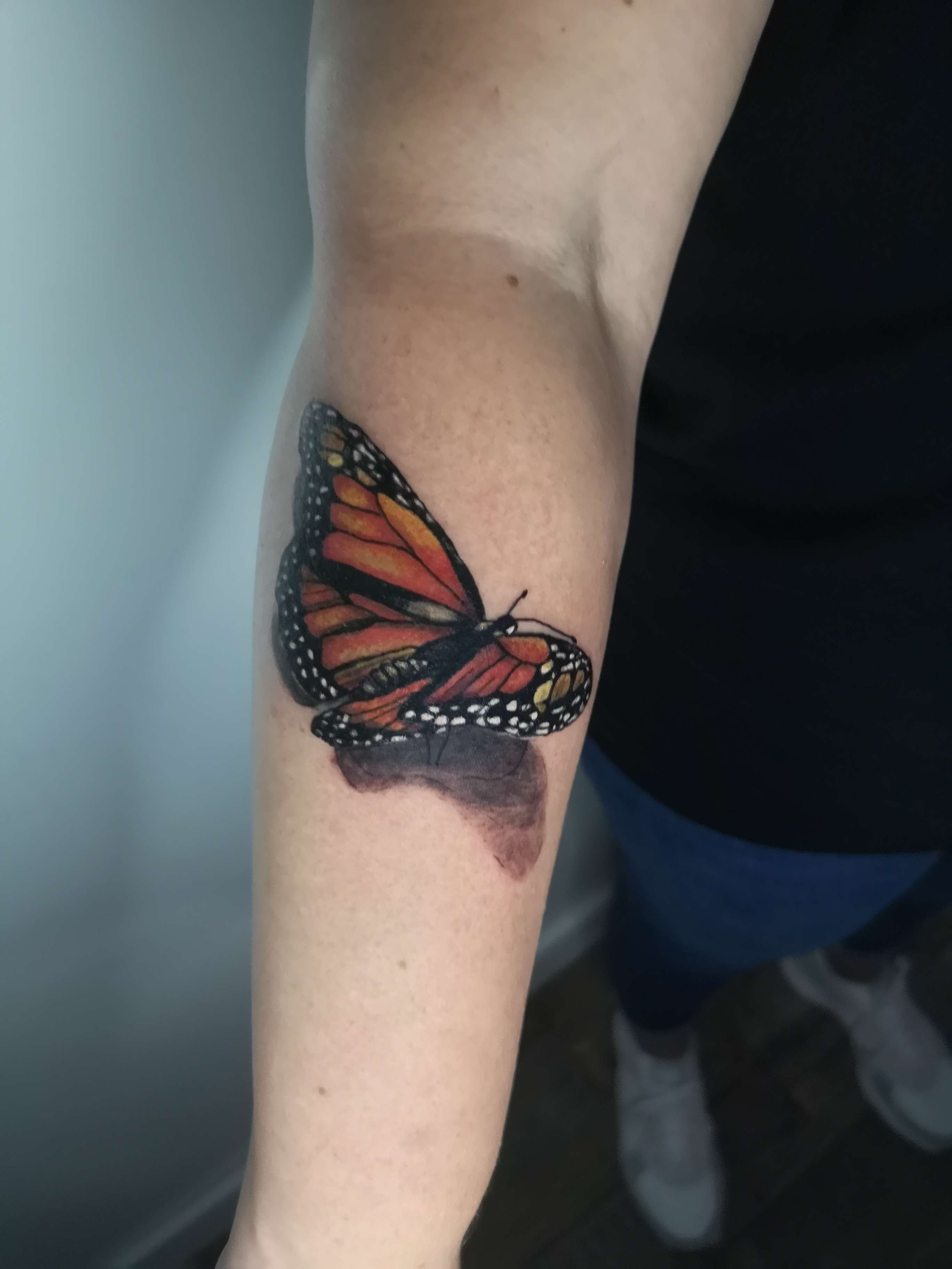tattoo Boskoop realisme vlinder tattoo