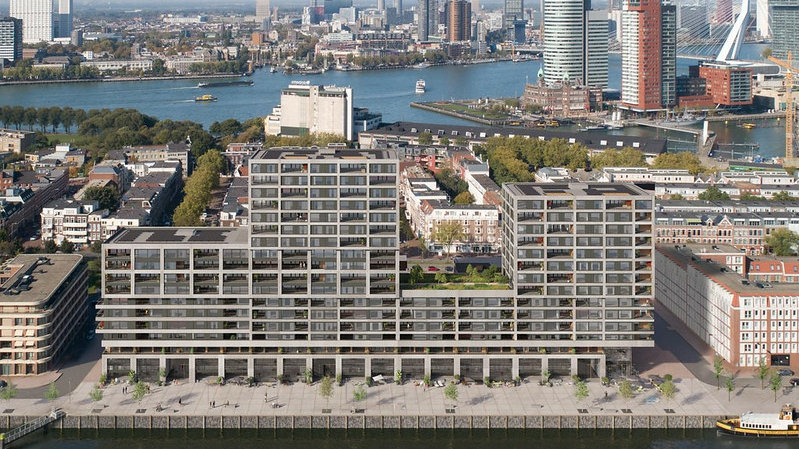 null Skyline Rotterdam Fenix loods nieuwbouw appartement