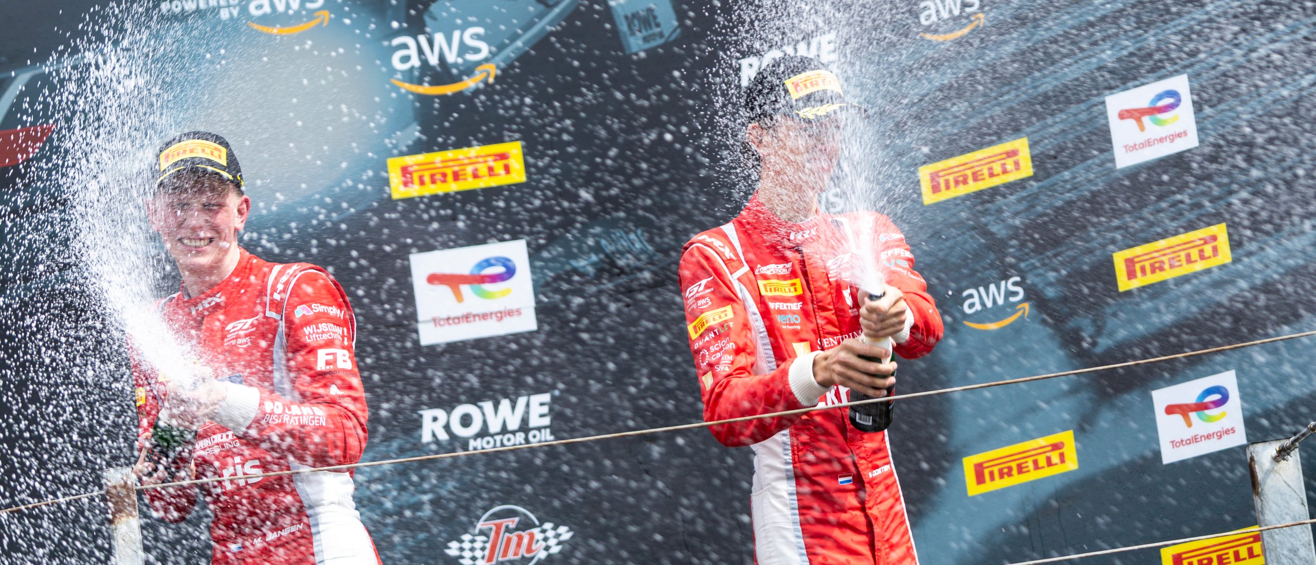 Mex Jansen en Maxime Oosten podium Zandvoort