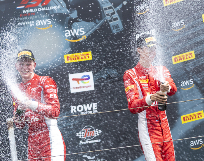 Mex Jansen en Maxime Oosten podium Zandvoort