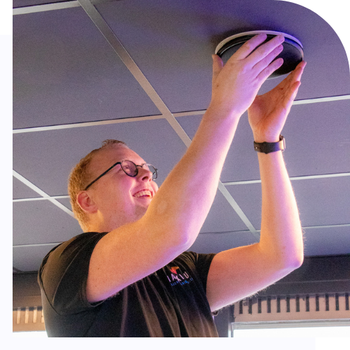 Geluidsinstallatie voor bedrijfskantines en sportkantines