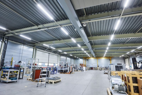 Geluidsinstallatie bedrijfshal, fabriek of werkplaats