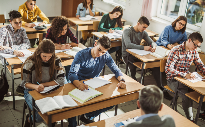 Schoolbel systeem - volgens les- en pauzetijden