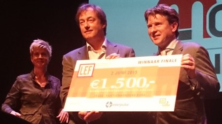 Edwin van der Heide gets the LEF award for McNetiq