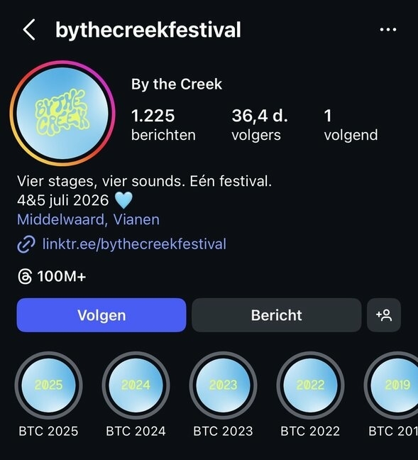 Festival social media voorbeeld Voorbeeld van een succesvolle social media festival Instagram pagina