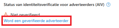 Geverifieerde adverteerder in Bing worden