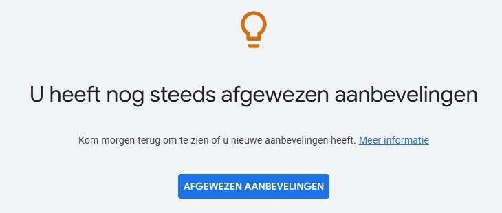 SEA-aanbevelingen doorvoeren of afwijzen om je campagne te verbeteren