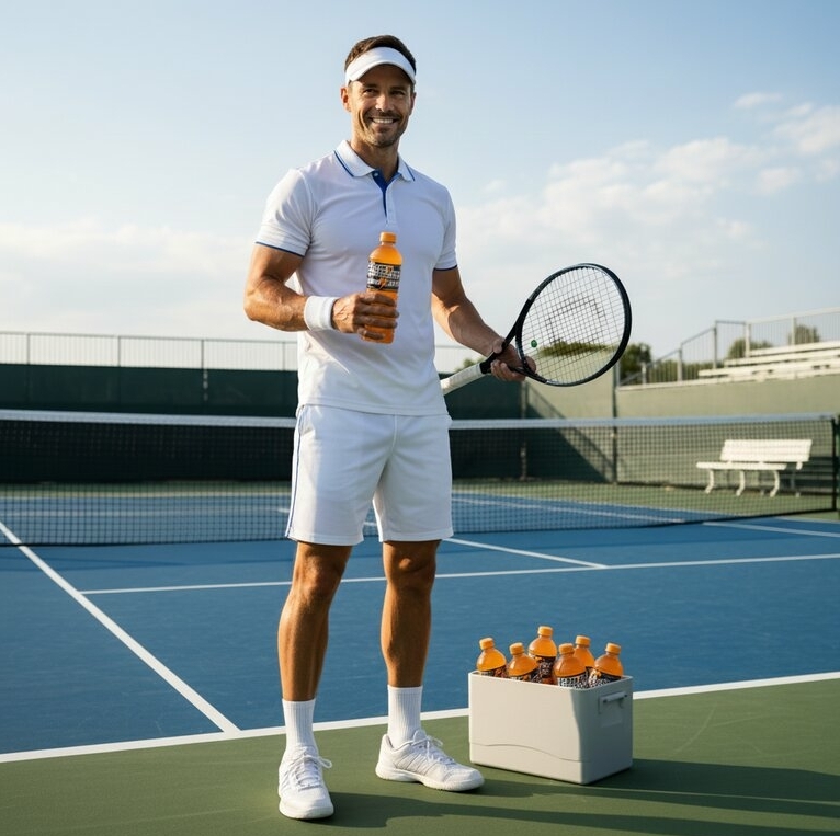 Voorbeeld van sportmarketing voor een product promotie